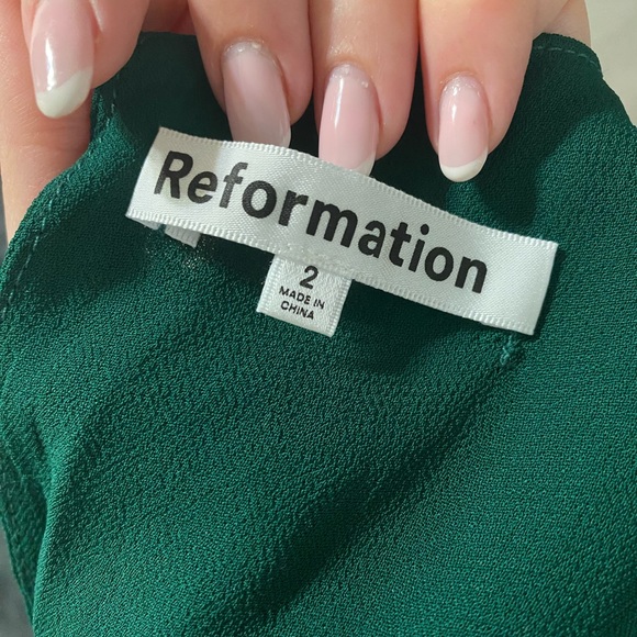 Reformation Ledger Sycamore Green Dress - Picture 7 of 8